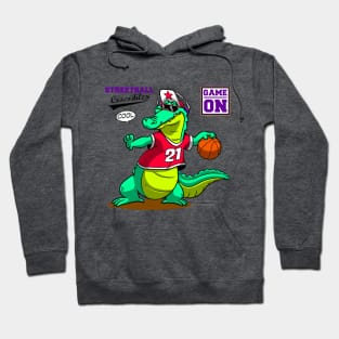 crocodile streetball player Hoodie